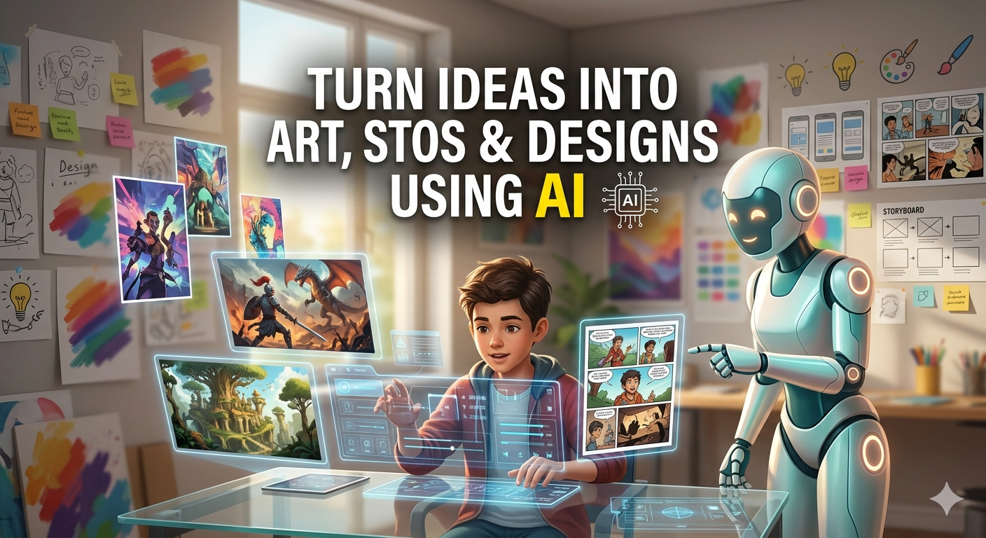 Turn Ideas into Art, Stories & Designs Using AI